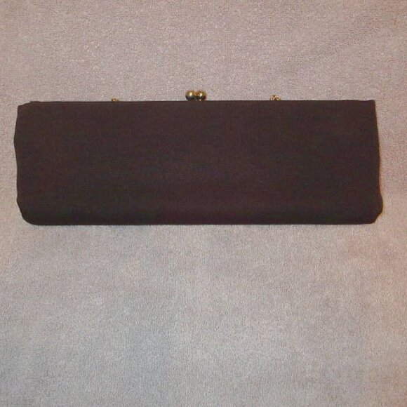 Vintage Baguette Clutch Purse Kisslock Filigree Chain Strap Old Money Regency - Picture 9 of 11